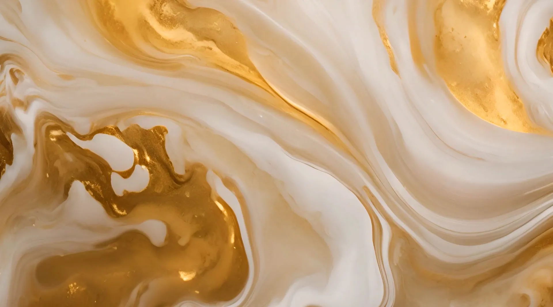 Artistic Golden Swirls Abstract Stock Video